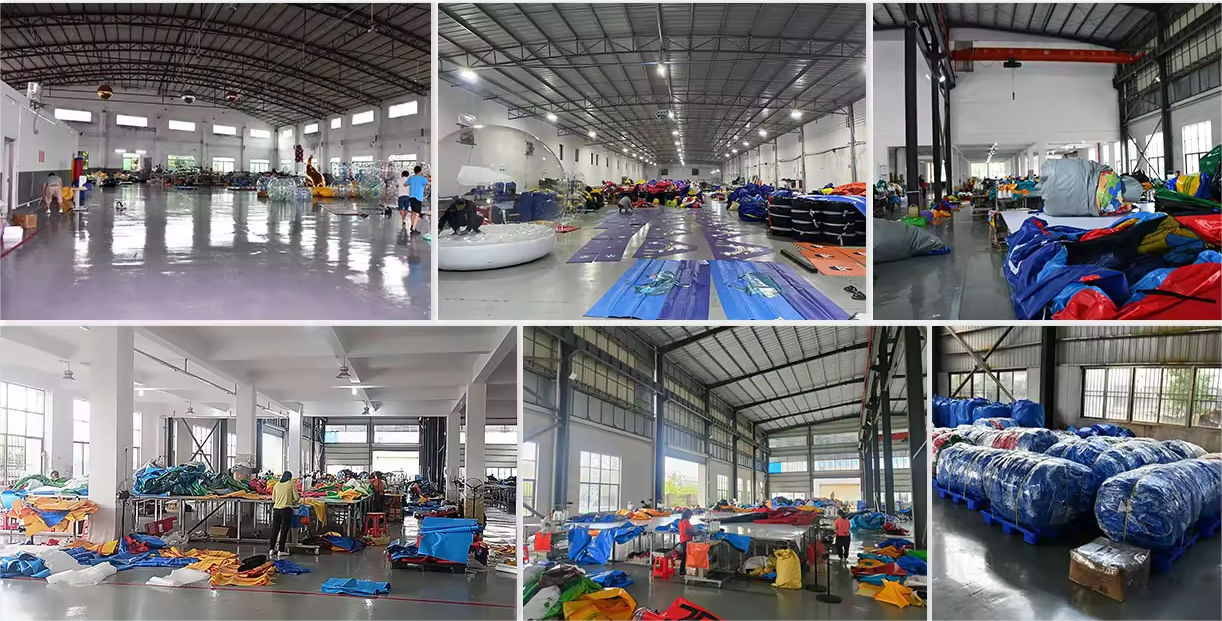 White Inflatable Obstacle Course for Adult Water Play Game Accessory Supply