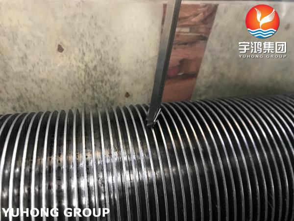 Quality ASME SA335 P9 Alloy Steel High Frequency Welding Helical Solid Finned Tubes For Furnace for sale