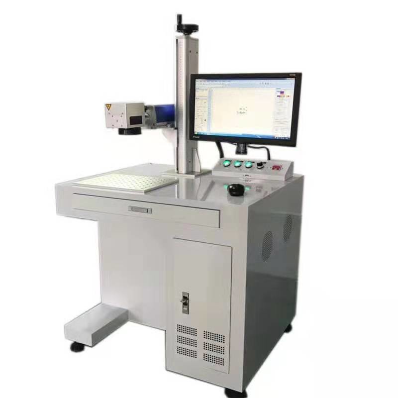 Desktop type fiber laser marking machine price for serial number plate laser marking machine jewelry chain making