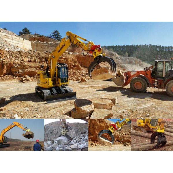 hydraulic rotator grab excavator grab stone grapple