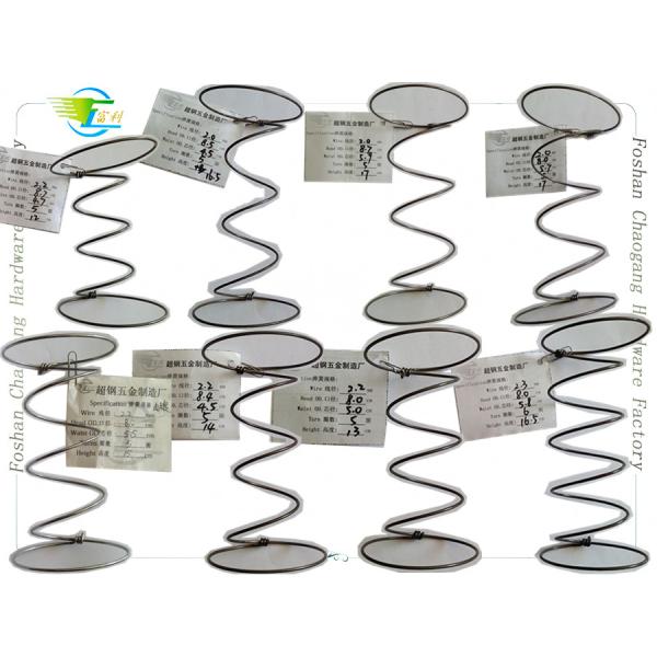 Steel Wire Mattress Spring Coil Hardware , Bonnell Upholstery Spring Units