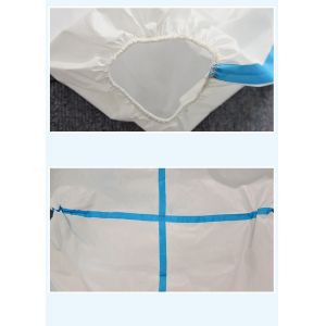 Anti Epidemic Sterilization Disposable Protective Suit , Waterproof Isolation