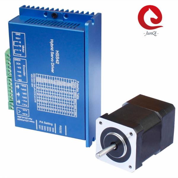 Quality 42HSE05N-D24  NEMA17 42mm Stepper Motor Driver With 1000PPR Encoder HSS42 Hybrid Servo Driver for sale