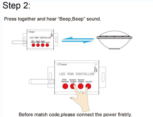 AC12V RGB commercial totally synchronous controller LED pool light controller