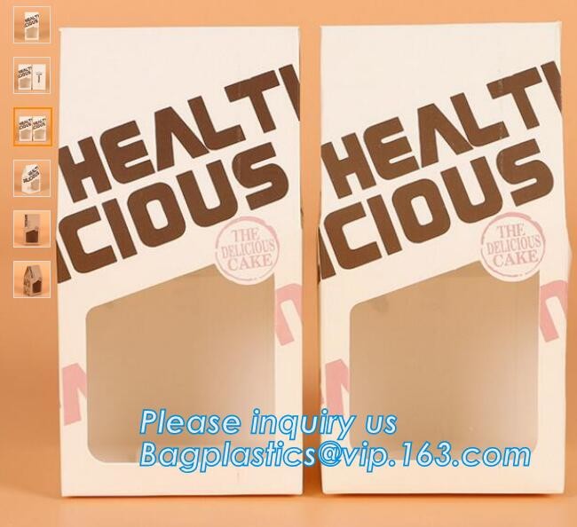 kraft paper sandwich box with window ,triangle sandwich box for packaging,Cardboard Box With Clear Window Burger Sandwic