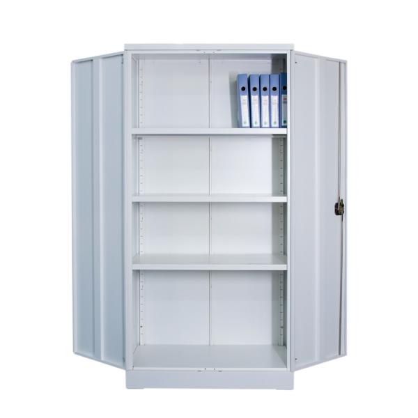Steel 2 Doors File Cabinet K/D Structure Colourful 2 Tier Doors Metal Locker