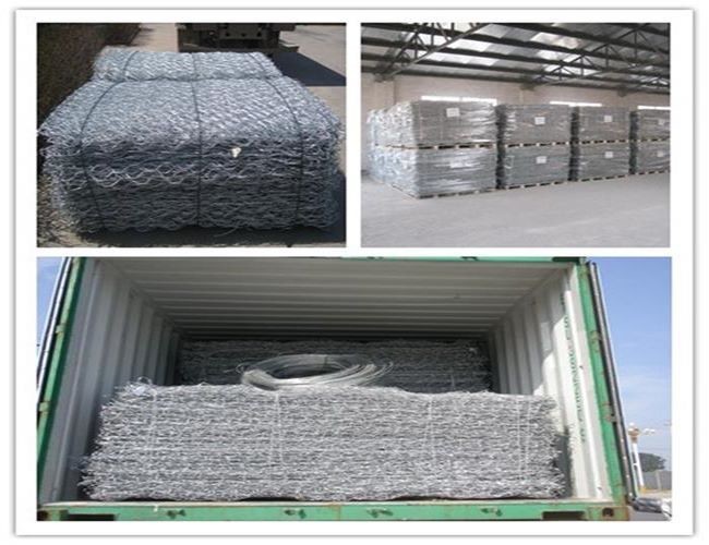 3.5mm High Zinc Coated Rock Filled Woven Gabion Basket