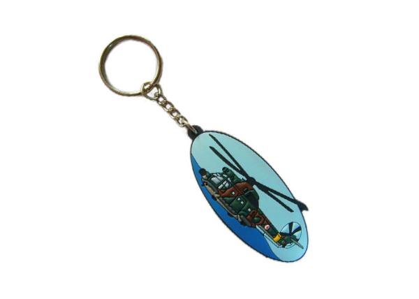 Quality 3D Double Sided PVC Helicopter Key Chain, Customized Key Chains For Promotional Gifts for sale
