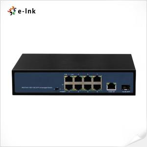 China OEM IEEE802.3af 8 Port PoE Ethernet Switch For Fiber Optic Networking Solutions wholesale