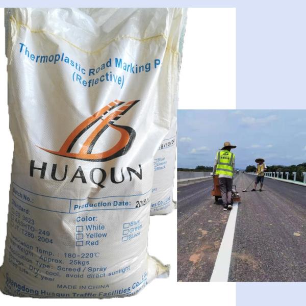 Quality High reflectivity and Long-lasting Thermoplastic Road Marking Paint for road marking with glass beads for sale