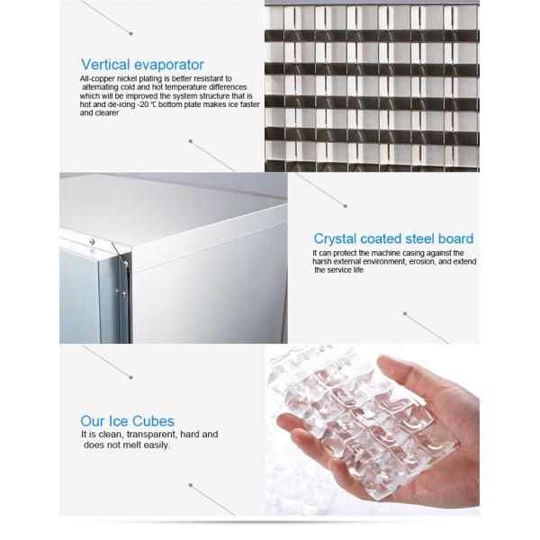 Hotel Microcomputer Control 380v Cube Ice Making Machine