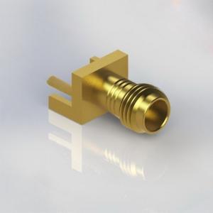 China Customized Edge Mount Connector , 3.5mm Female RF Coaxial Connector For PCB Mount wholesale