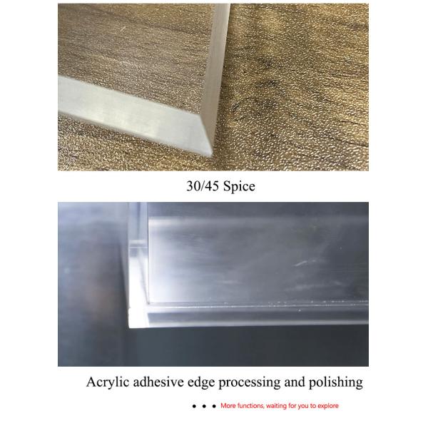 Acrylic Chamfering Machine 0-8mm Chamfer Width Cut & Polish At The Same Time