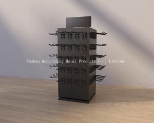 China Black Metal TUV Certificate Multi Layers Earring Holder Stand, Rotating Display stand With Hook wholesale