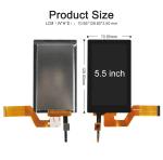 5.5 Inch MIPI Interface IPS TFT LCD Display Module Transmissive