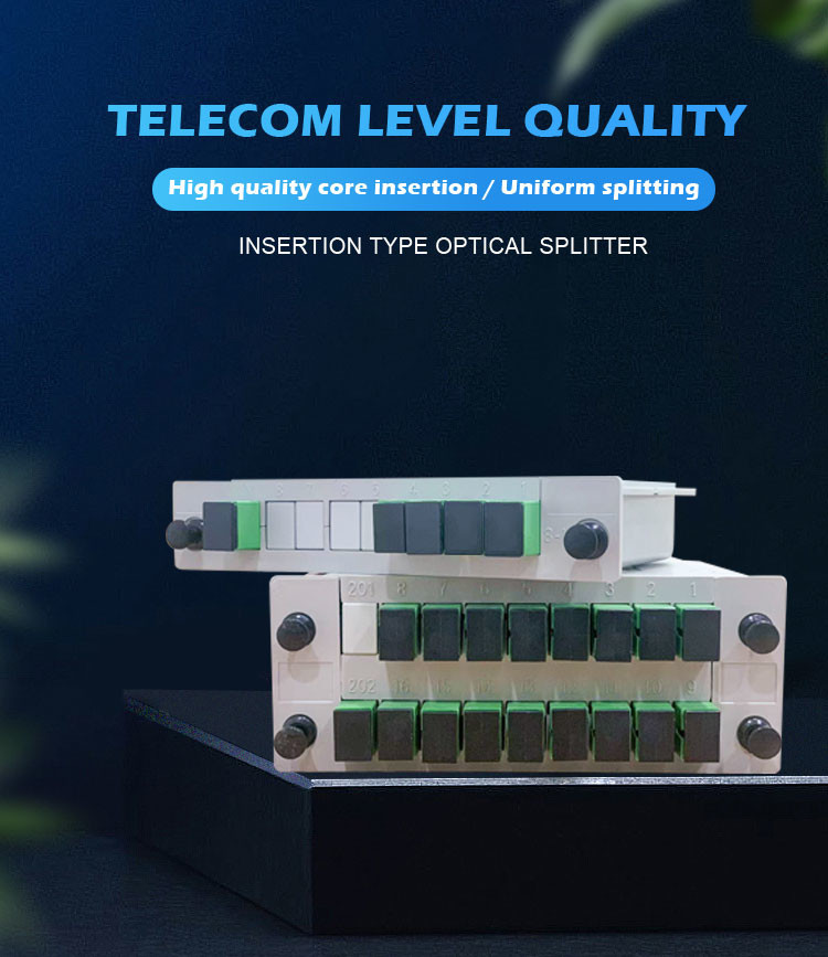 Low Insertion Loss 1x32 Abs Box Plc Splitter For PON GEPON Networks