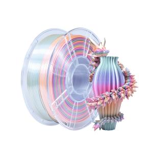 China PLA+ Filament Candy PLA+ Silk Rainbow 1.75mm 3D Printer Filament wholesale