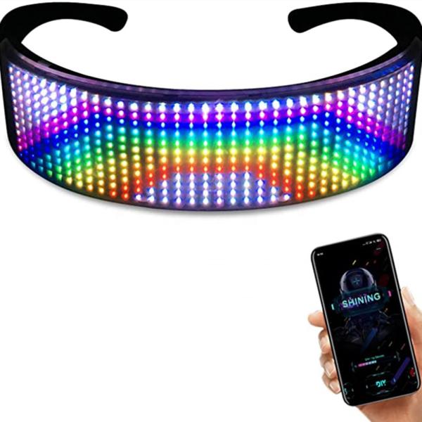 Quality Bluetooth LED Luminous Glasses Programme Message Animation Drawing Equalizer for sale