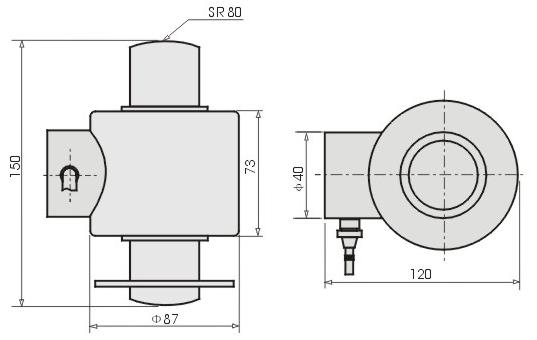 IP68 Waterproof Column Type Load Cell , Stainless Steel Load Cell