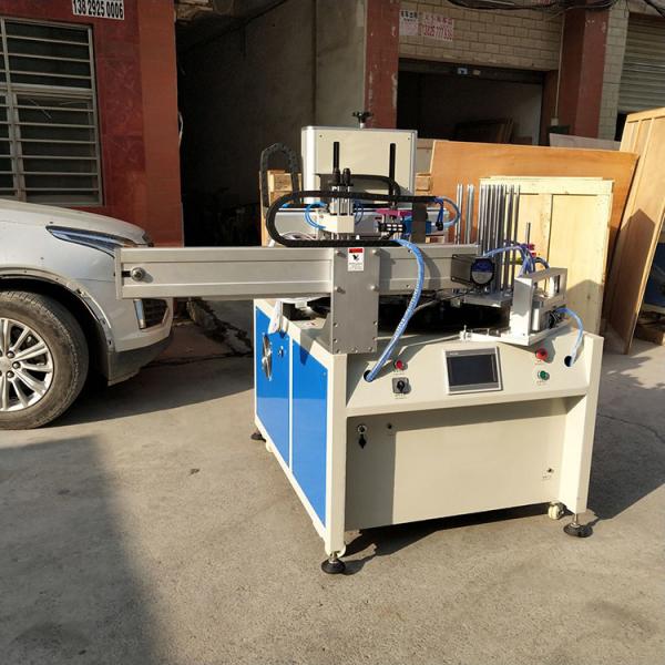 Ruler Screen Printer 2 Stationary Ruler Flat Silk Screen Printing Machine With Robot Arm UV Dryer
