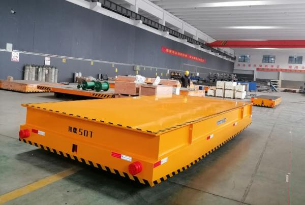 Quality Safety Protection Flat Rail Transfer Cart 20ton With Emergency Stop Speed Limiter for sale