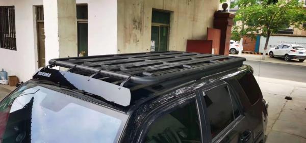 Quality Black Toyota 4runner Roof Cargo Carrier Luggage Rack Powder Coating for sale
