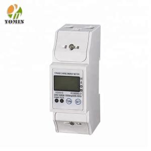 China DIN-RAIL Single Phase 2P Digital Kwh Meter Smart Electric Meters With RS485 wholesale