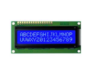 China Blue 16×2 Character LCD Display Module 122.0x44.0x14.0 Outline SPLC780D Controller Type wholesale