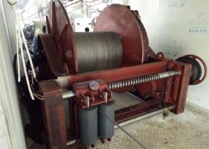 China 500 KN Grooved Drum Electric Rope Winch With Guide Roll For Construction Or Marine wholesale