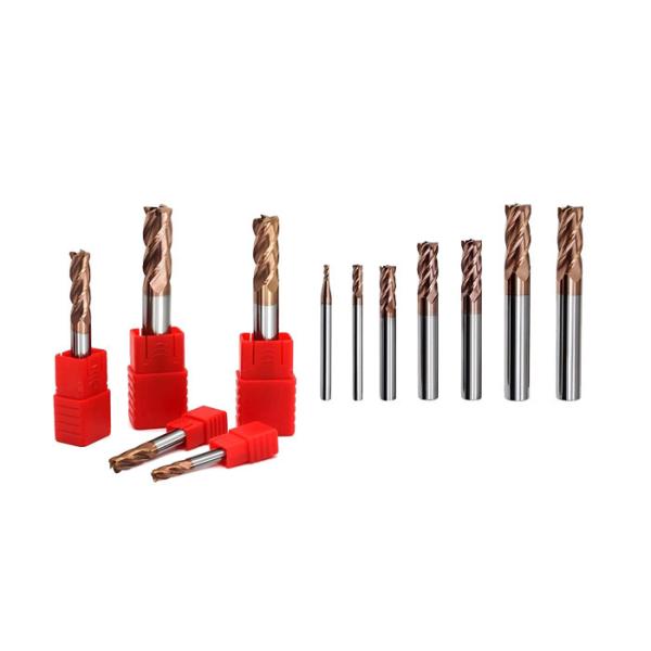 Micro Grain Size Solid Carbide High Feed End Mill , Metal Milling Bits Acid Resistance