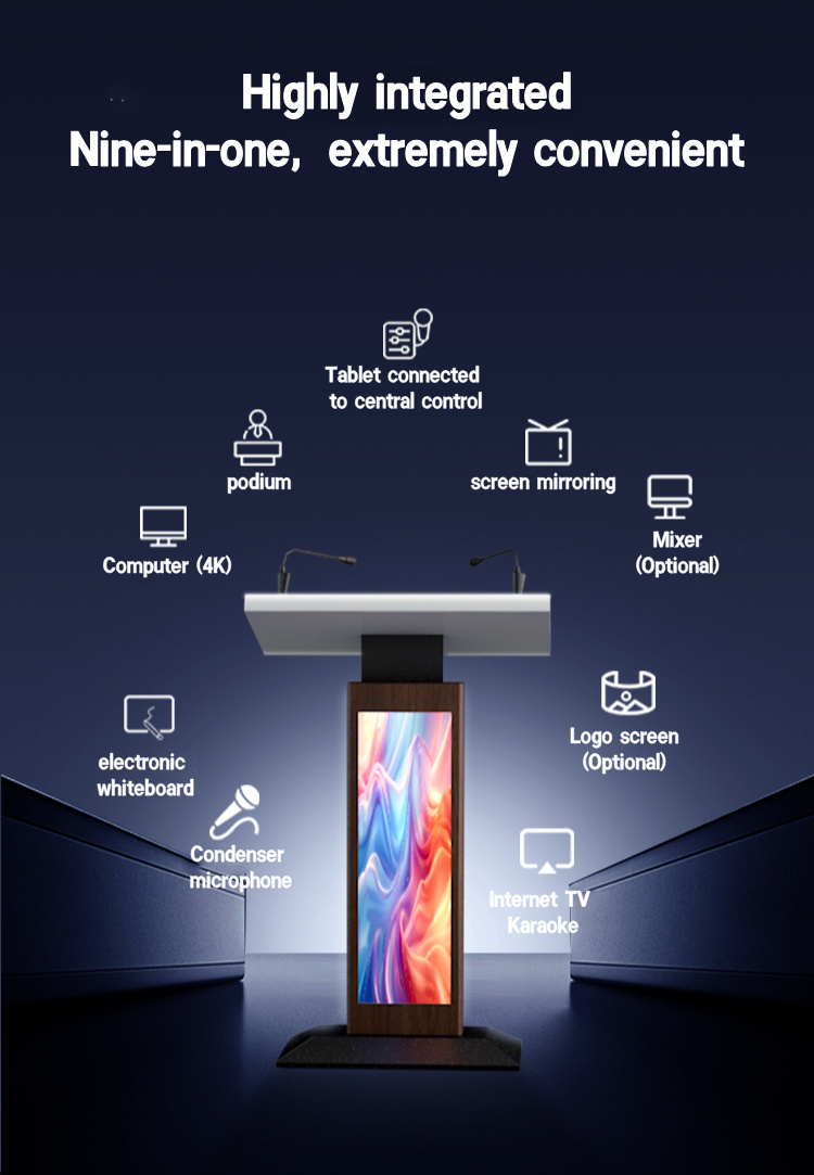 Digital Smart Electronic Multimedia Interactive Lectern and Pulpit