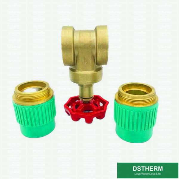 Quality Concealed Brass Gate Valve With Ppr Connection Heat Insulation High Pressure Stop Valve for sale
