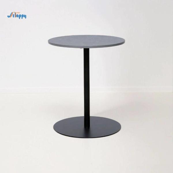Quality Ceramic Top Round End Table No Shaking with Metal Base For Dining Room CE-512 for sale
