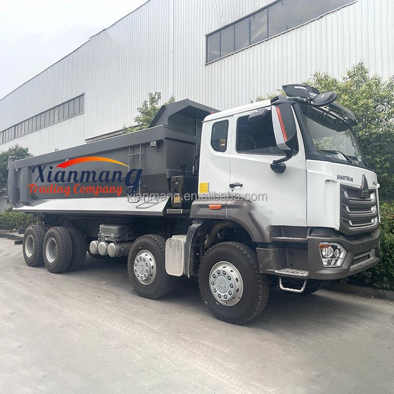 Howo NX Tipper Truck Sinotruk Hohan 8*4 Dump Trucks 12 Wheeler U Box For International Market with 2 Reverse Shift