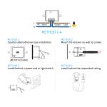 ABS Wireless Remote Control Switch 86*86*32mm For Easy Operation no need battery