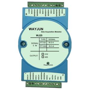 WJ25 series 5 channels PT100/PT1000 RTD Temperature Signal to RS485/232