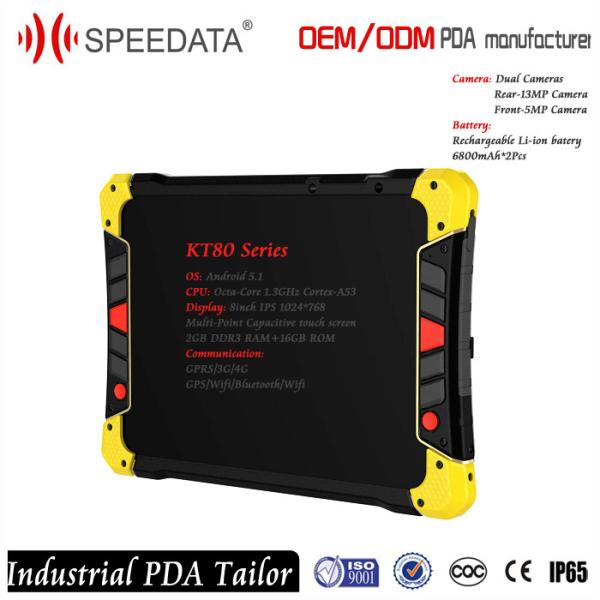 Quality Two SIM Card USB Host Android 8 Inch Tablet With 13.56Mhz NFC RFID Reader for sale