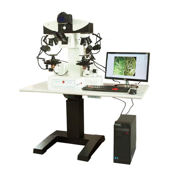 Motorized Digital Forensic Comparison Microscope with High Resolution CCD Camera and LED Illumination for Laboratory Research