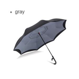 China C Shaped Handle Windproof Double Layer Folding Inverted Umbrella wholesale