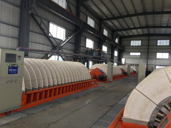 Quality 21 M2 Automatic Ceramic Dewatering Machine , Ceramic Disk Filter Energy Saving for sale
