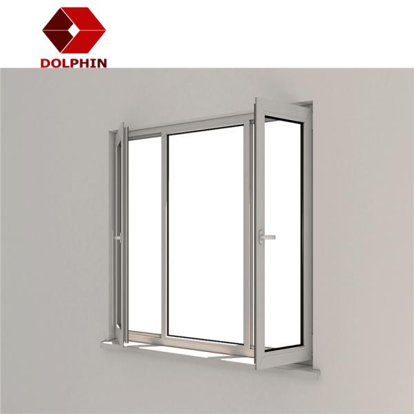 Double Glazed Aluminium Frame Casement Window Insect Control EPDM Sealing