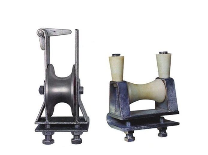 Transmission Line Construction Pilot Wire Aerial Tri-Roller Stringing Block for Conductor