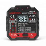 HT106B GFCI RCD Socket Outlet Tester 90 - 230V Voltage Measurement With LCD