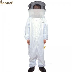 China S-XXL Ventilated Bee Jacket With Round Veil Beekeeping Suit Bee Keeper Cotton Suit wholesale