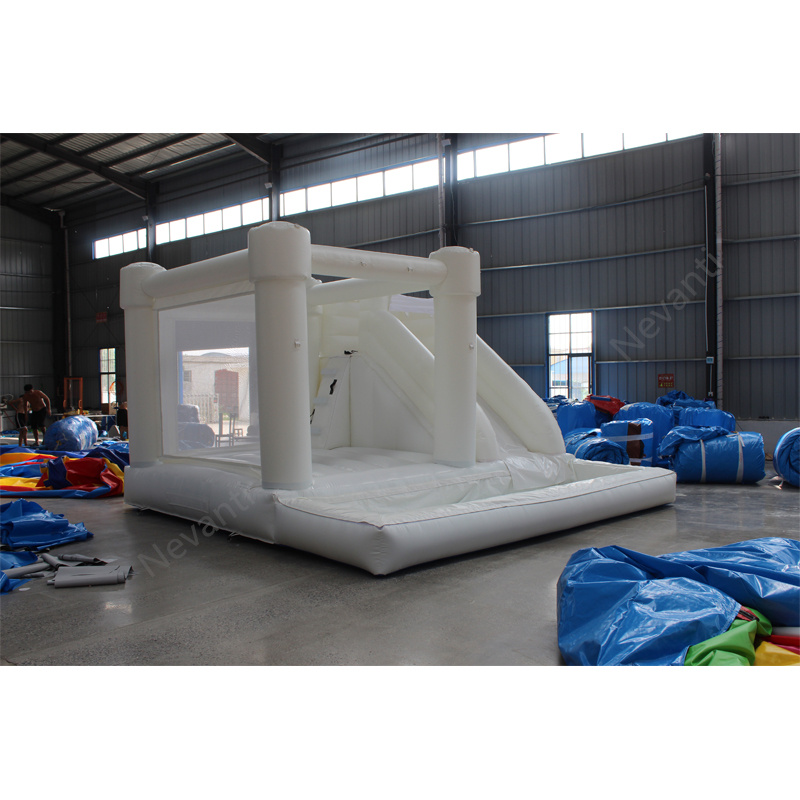 Customized White Bounce House with Slide and Ball Pit The Ultimate Castle Adventure
