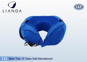 China Customized Travel Neck Pillow Patented With A Pocket At One Side For Mobile Phone wholesale
