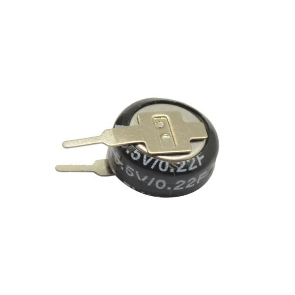 Quality Double Layer Coin Super Capacitor 0.22F 5.5V For Energy Storage Backup Power for sale