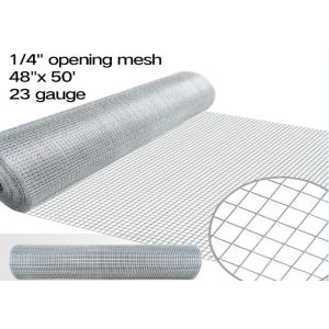 China Construction Welded Wire Mesh 1/4&quot; X 1/4&quot; Opening 1m Wide Square Hole wholesale