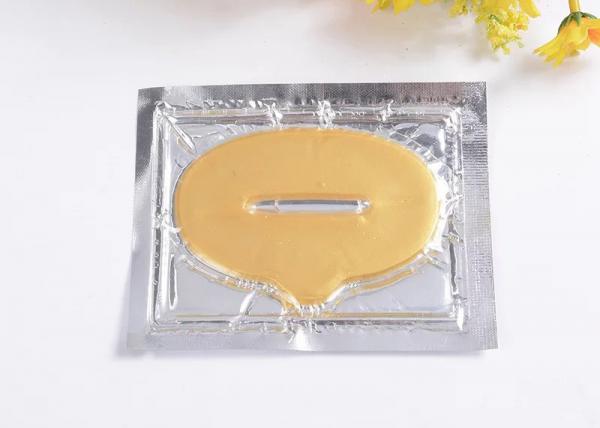 Quality Brighten Moisturising Lip Mask , 24k Gold Collagen Lip Mask Sheet Private Label for sale
