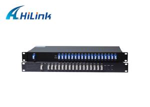 China Dual Fiber LC/UPC Connector 18CH CWDM Mux+Demux Module in 1U 19&quot; Rack Mount Chassis wholesale